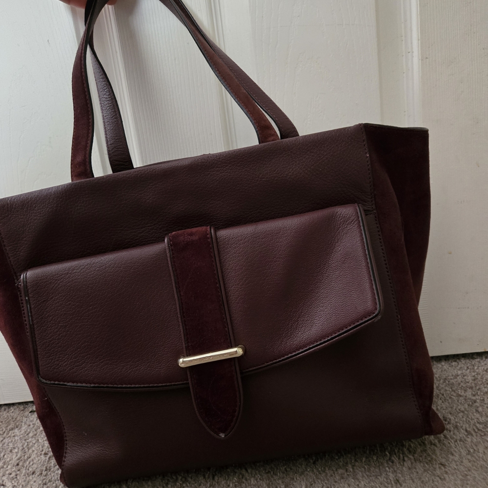 Kate Spade Deep Burgundy Tote Bag